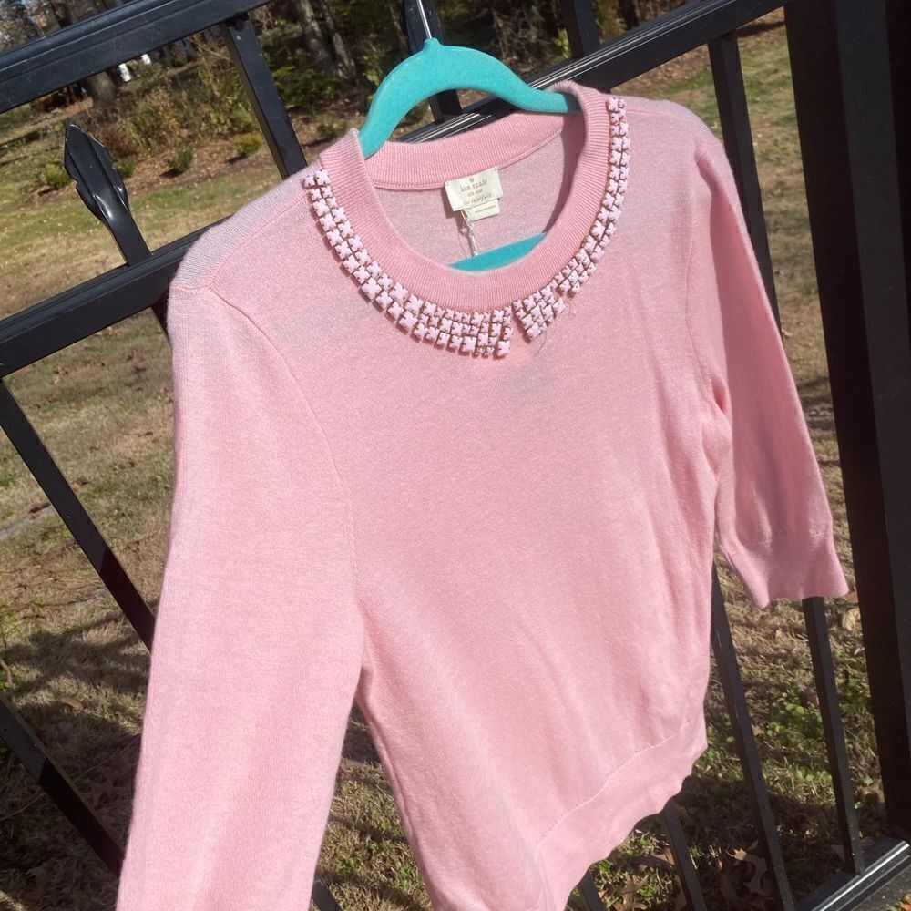 Kate Spade Avaline Embellished Collar Sweater NWT - Picture 5 of 12